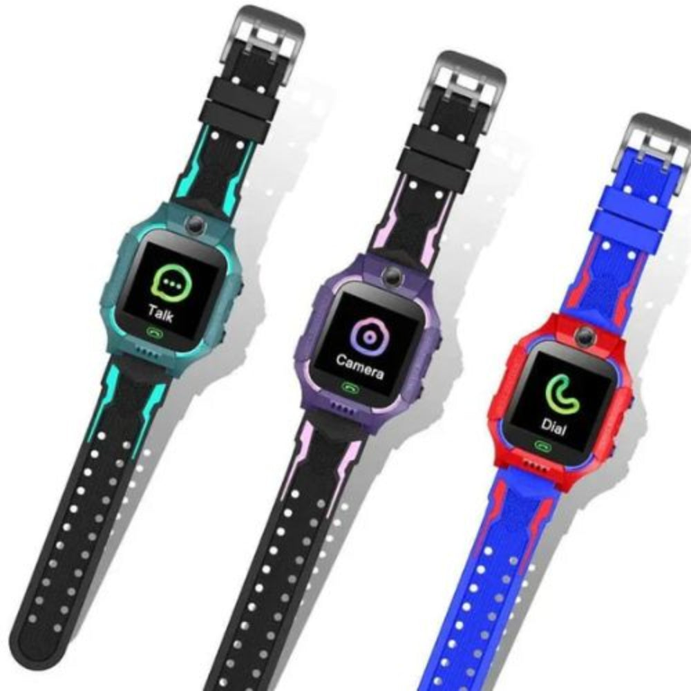Montre connectée enfant rentrée 3 coloris vert violet rouge Montreactive