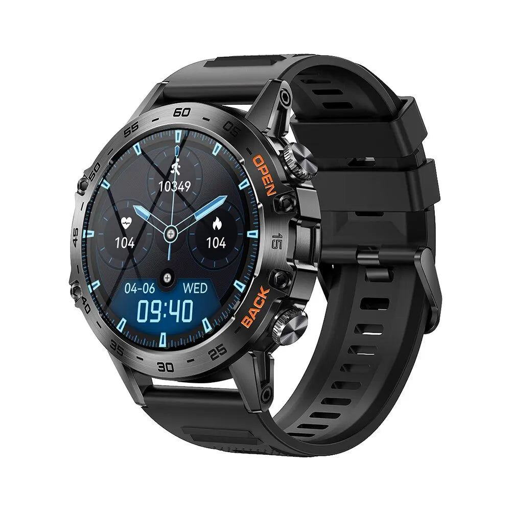 montre connectée homme bracelet noir montreactive