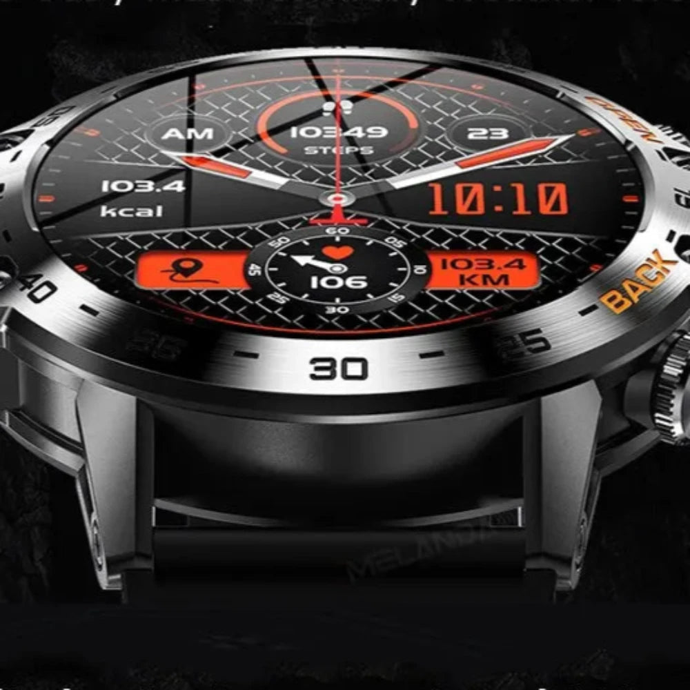Montre connectée homme bracelet acier Montreactive