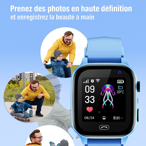 Montre connectée enfant gps caméra haut définition Montreactive
